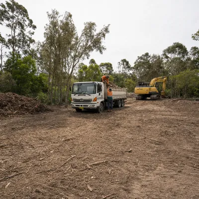 Land Clearing in Albury-Wodonga. Residential and small-acreage clearing on both sides of the border. Vegetation removed, mulched on site and the area left ready for the next stage.